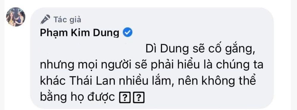 Bà Phạm Kim Dung lên tiếng thanh minh cho chất lượng cuộc thi