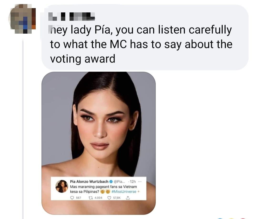 Netizen Việt phản ứng trước bài đăng của Hoa hậu Pia Wurtzbach. Netizen Việt phản ứng trước bài đăng của Hoa hậu Pia Wurtzbach.