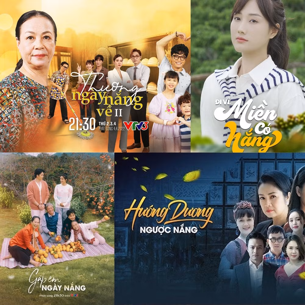 Trước đó có nhiều phim VTV chọn chữ "nắng" trong tựa đề.