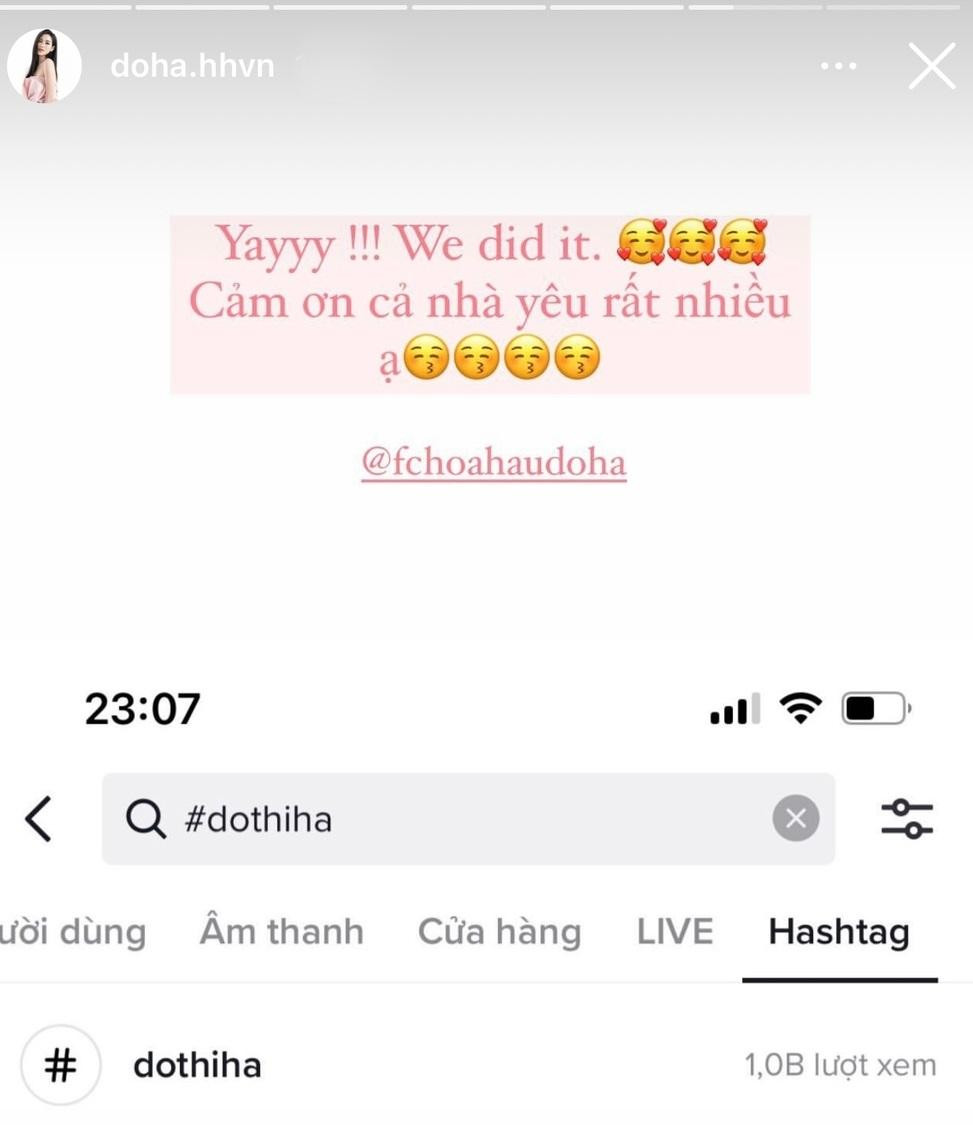 Nàng hậu khoe thành tích mới trên TikTok.