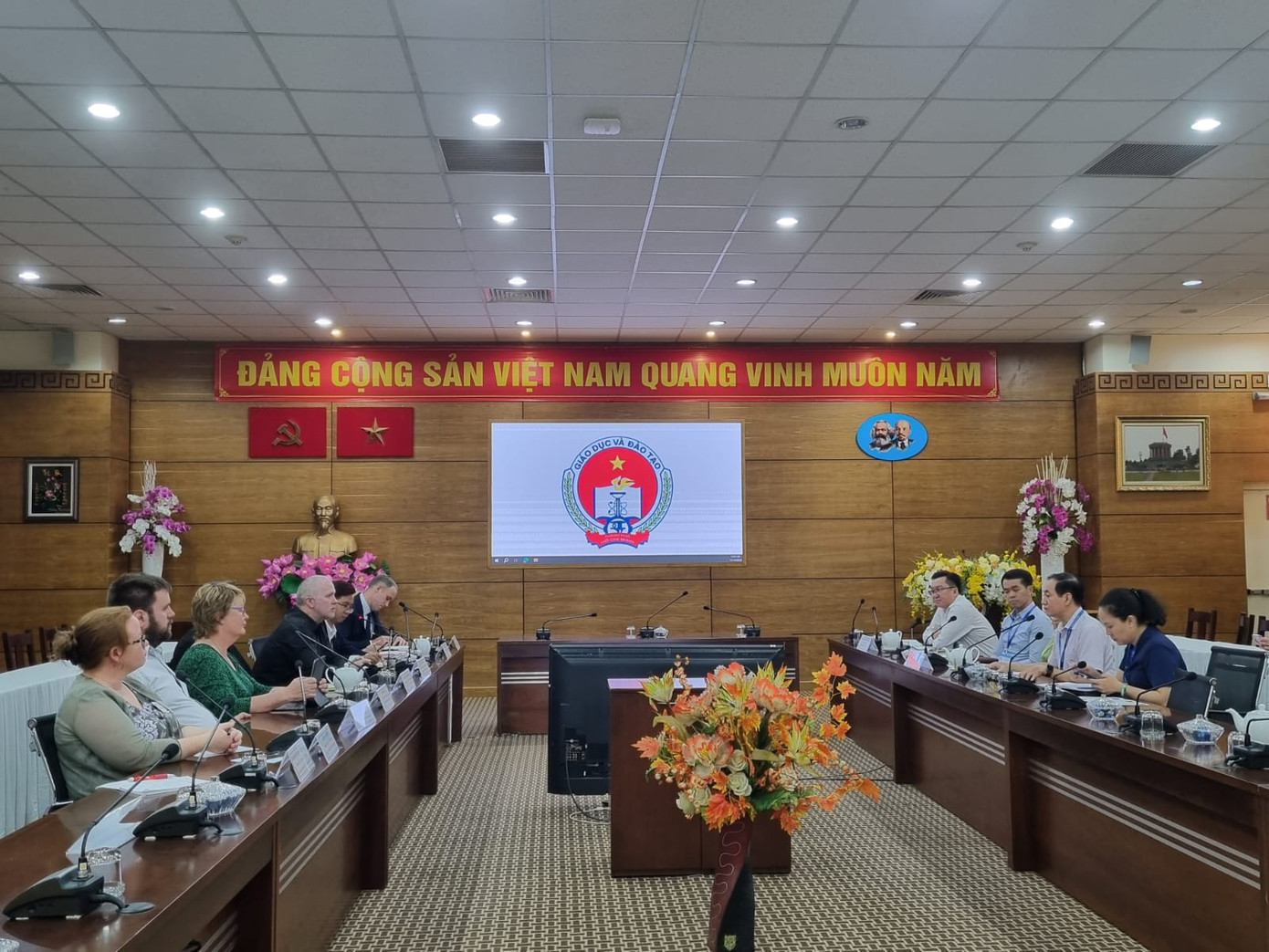 Đoàn các công ty EdTech New Zealand trao đổi cùng Sở Giáo dục TP. Hồ Chí Minh về việc ứng dụng công nghệ thông tin và sản phẩm EdTech tại các trường học trên địa bàn TP. Hồ Chí Minh.