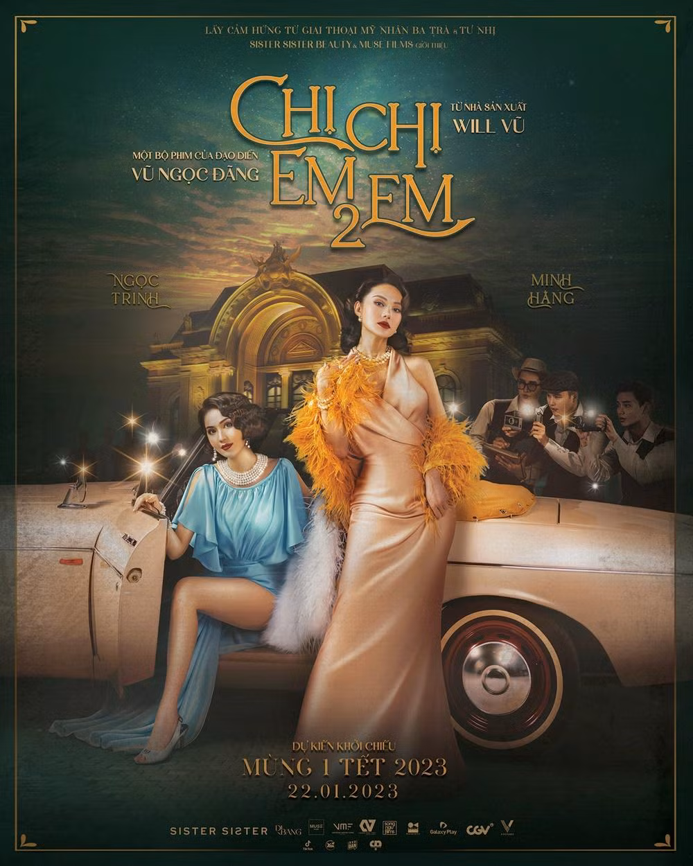 Hai phần "Chị Chị Em Em" có dàn diễn viên khác biệt
