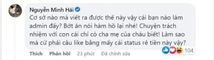 Bạn trai cũ của Hòa Minzy tức giận phủ nhận tin đồn dưới một bài đăng trên MXH. Bạn trai cũ của Hòa Minzy tức giận phủ nhận tin đồn dưới một bài đăng trên MXH.