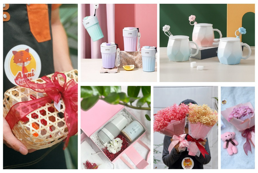 Rất nhiều hộp quà xinh xắn đang chờ bạn