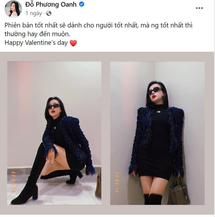 Phương Oanh triết lý về chuyện tình cảm