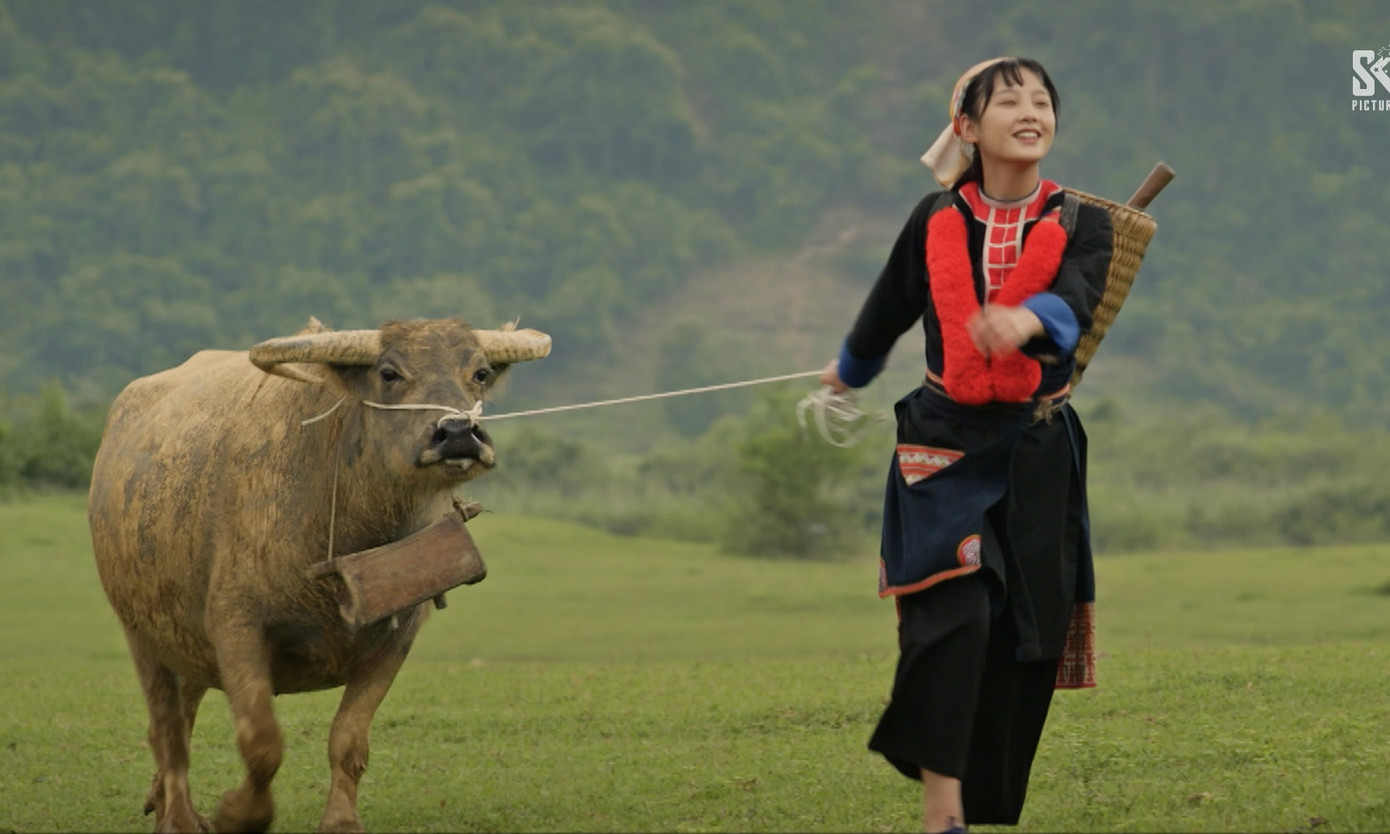 Chi tiết này bị dân mạng ví như "để người Kinh mặc áo dài đi chăn trâu". Chi tiết này bị dân mạng ví như "để người Kinh mặc áo dài đi chăn trâu".