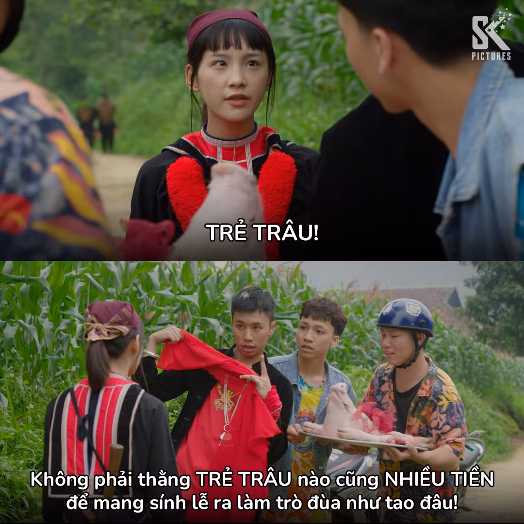 Đi Giữa Trời Rực Rỡ đang vướng tranh cãi về trang phục và cả lời thoại trong phim.