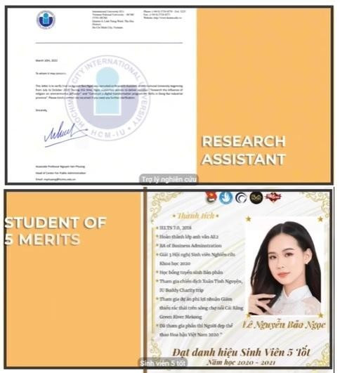 Bảo Ngọc từng khoe các thành tích của mình trên trang cá nhân. Bảo Ngọc từng khoe các thành tích của mình trên trang cá nhân.