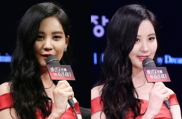 Trang điểm quá nhiều khiến làn da của idol kém mịn màng Trang điểm quá nhiều khiến làn da của idol kém mịn màng