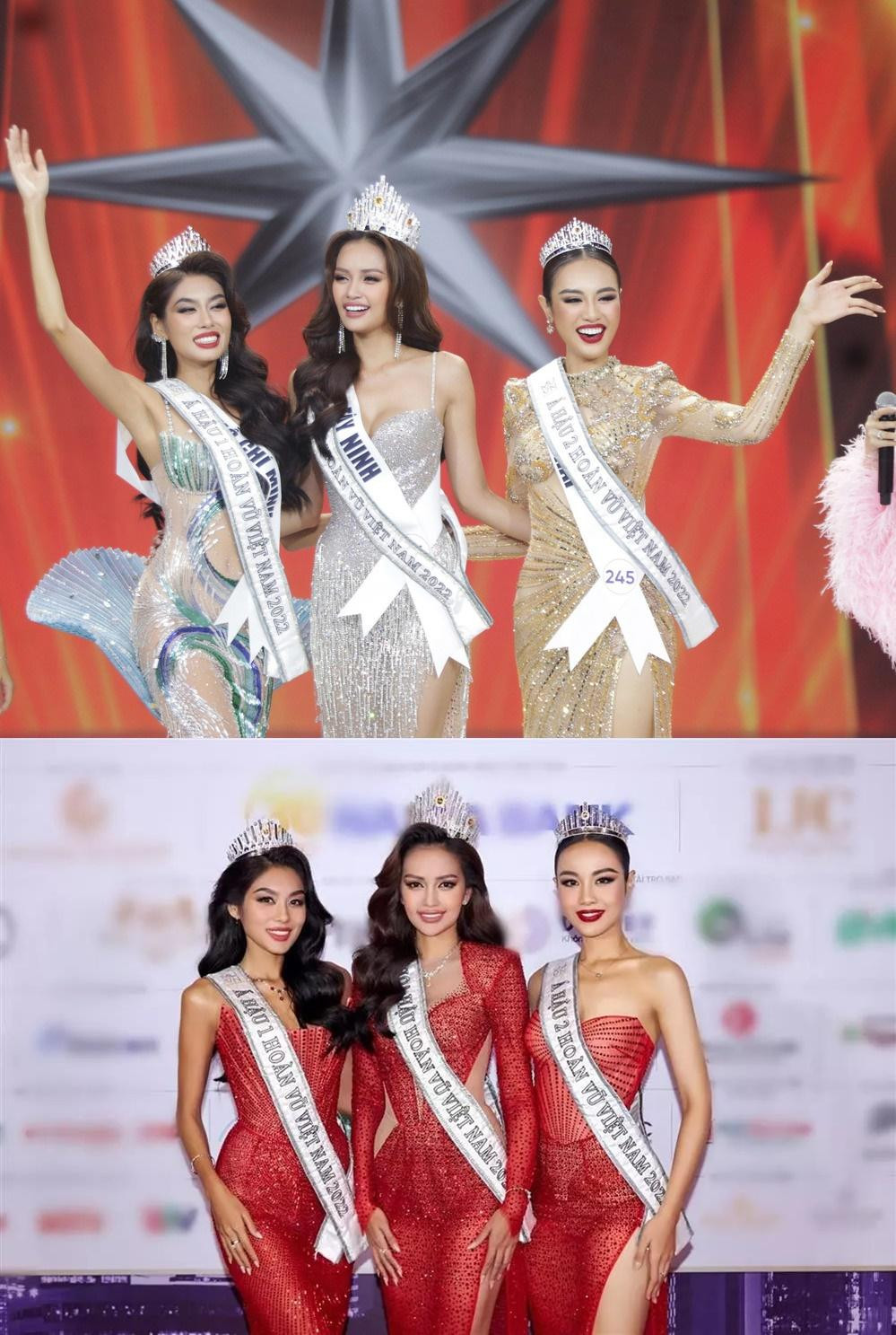 Top 3 Hoa hậu Hoàn vũ Việt Nam 2022 trước và sau đêm Chung kết