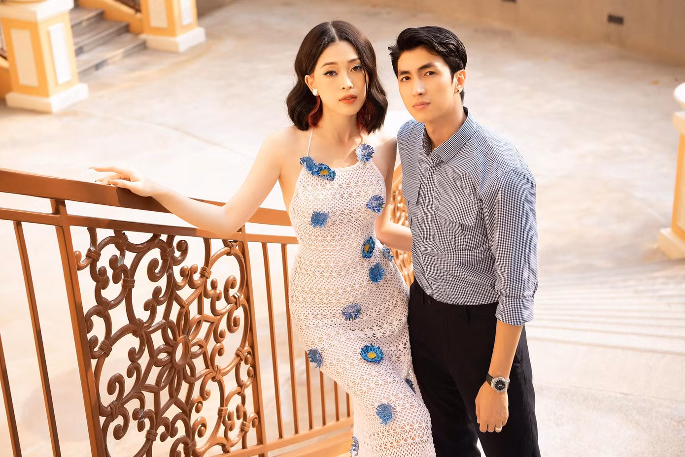 Vợ chồng Phương Nga - Bình An lúc nào cũng ngọt ngào.