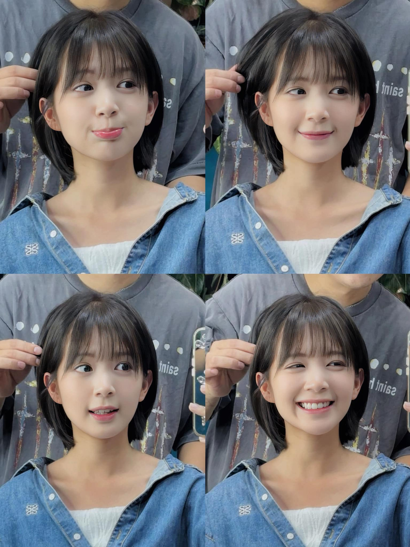 Ngọc Huyền cắt tóc ngắn cho giống với bản gốc. Ngọc Huyền cắt tóc ngắn cho giống với bản gốc.