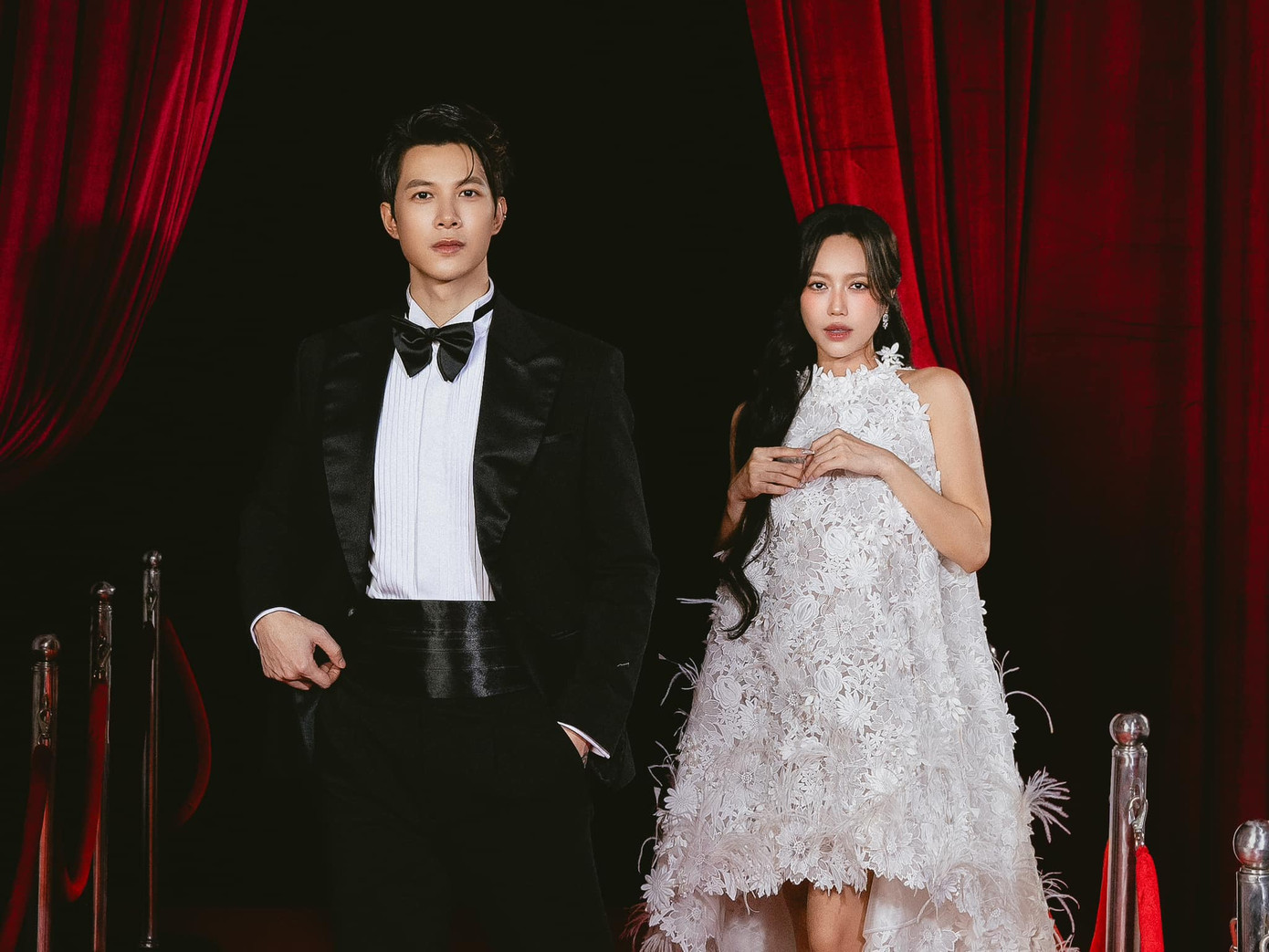 Diệu Nhi lộ rõ bụng bầu ở lễ trao giải Cánh Diều Vàng.