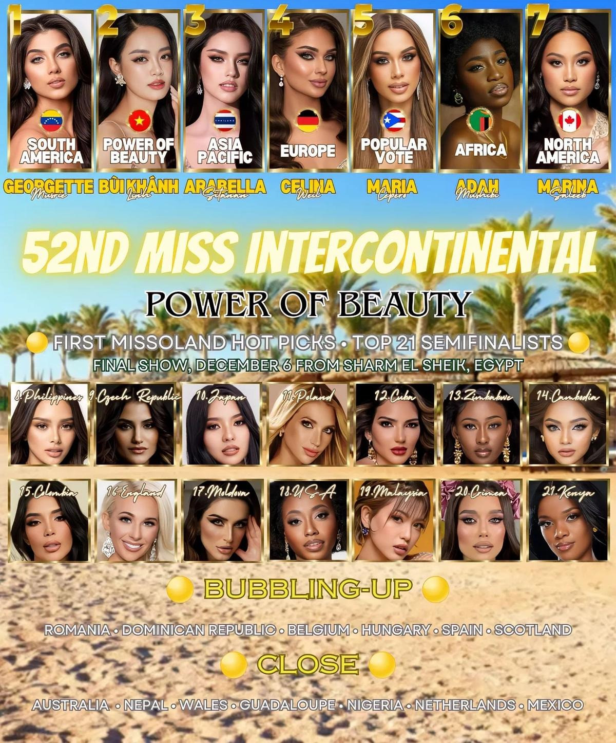 Bùi Khánh Linh được dự đoán thành Á hậu 1. Bùi Khánh Linh được dự đoán thành Á hậu 1.