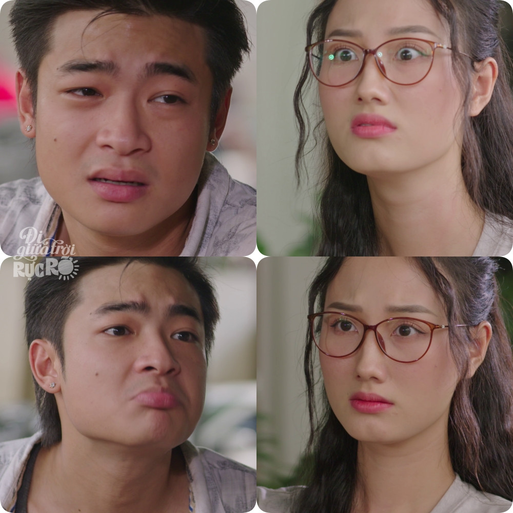 Quang và Lê ngày càng tình cảm trên phim. Quang và Lê ngày càng tình cảm trên phim.