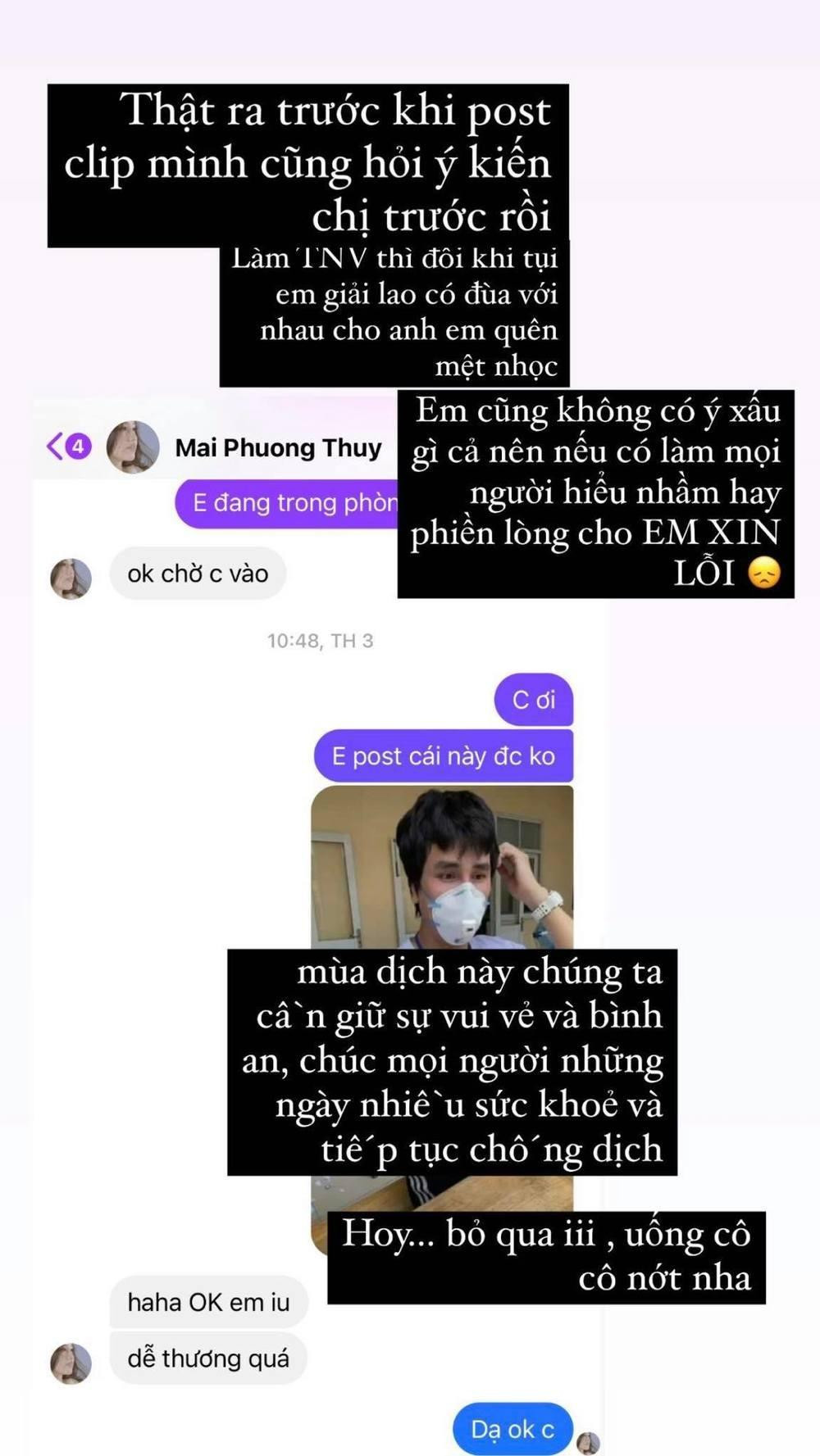 Mâu Thủy đã hỏi ý kiến Mai Phương Thúy trước khi đăng lên. Mâu Thủy đã hỏi ý kiến Mai Phương Thúy trước khi đăng lên.