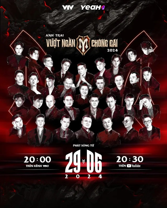 Hai show truyền hình quy tụ tổng cộng 63 nam nghệ sĩ đình đám. Hai show truyền hình quy tụ tổng cộng 63 nam nghệ sĩ đình đám.