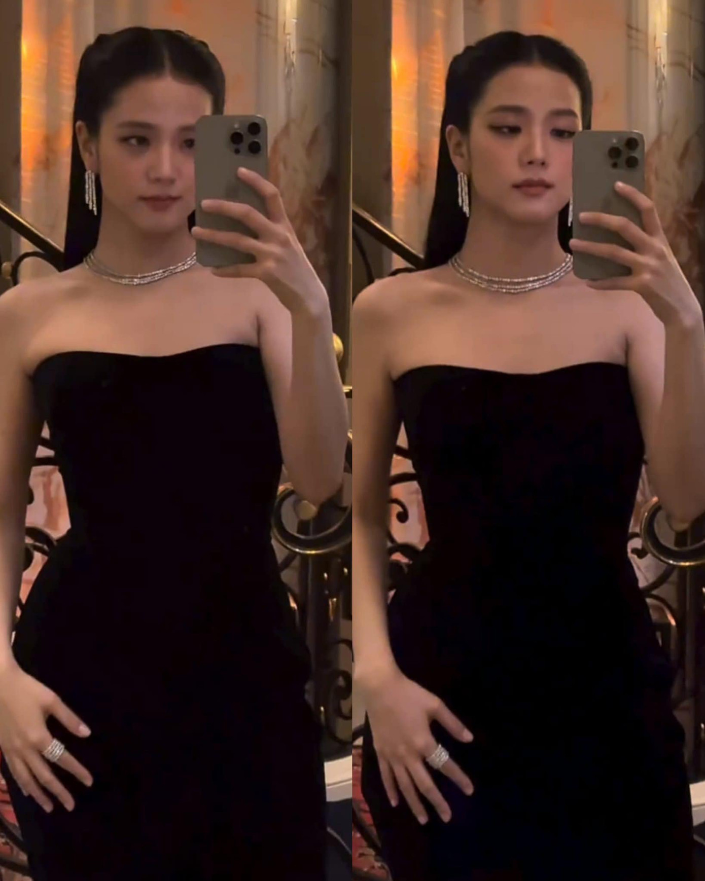 Giờ thì Jisoo đã lên đời điện thoại. Giờ thì Jisoo đã lên đời điện thoại.