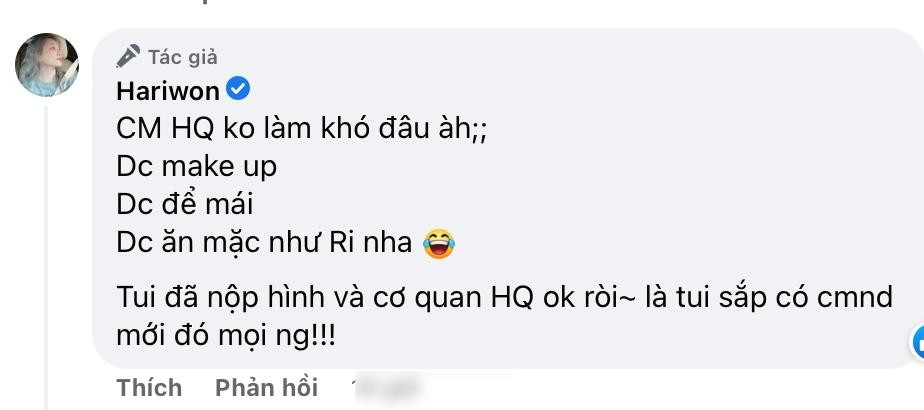 Hóa ra đây là ảnh mà Hari Won làm CCCD ở Hàn Quốc,