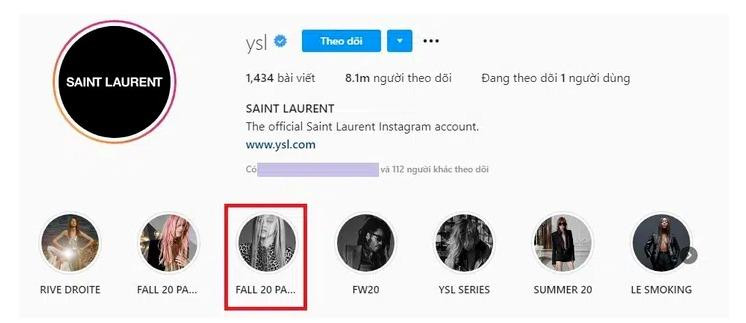 Rosé xuất hiện trong chiến dịch Thu Đông 2020 của Saint Laurent.