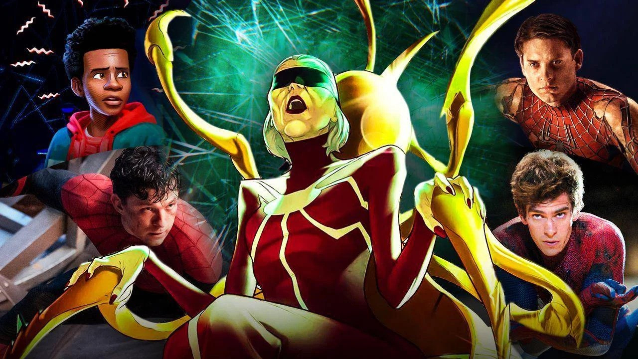 Nhân vật này kết nối các Người nhện từ nhiều vũ trụ khác nhau. Nhân vật này kết nối các Người nhện từ nhiều vũ trụ khác nhau.