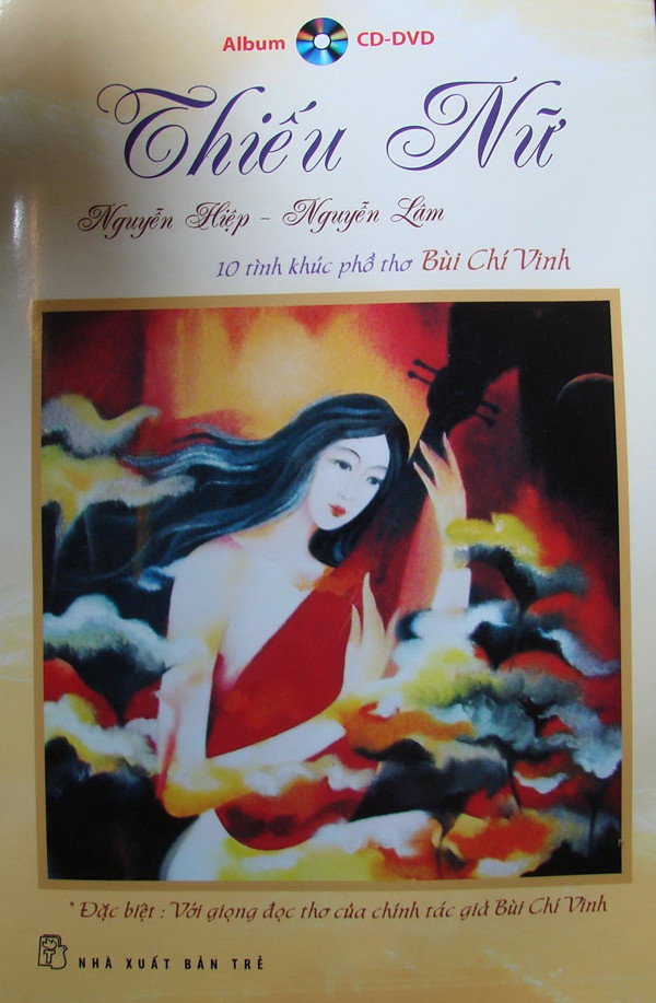 Bìa cuốn sách nhạc và thơ Thiếu nữ 