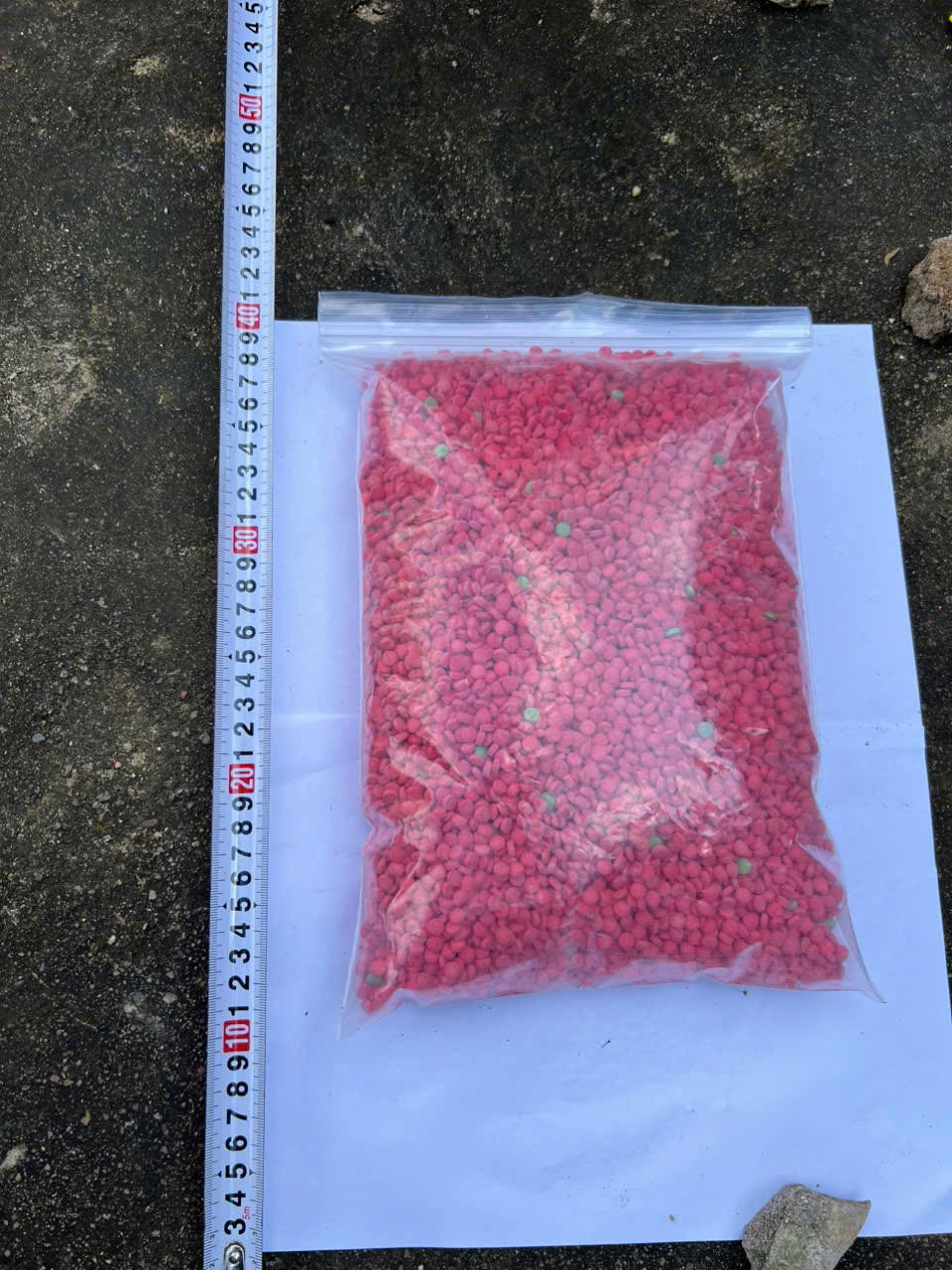 18.000 viên ma túy tổng hợp do Hồ Vay vận chuyển từ biên giới về.