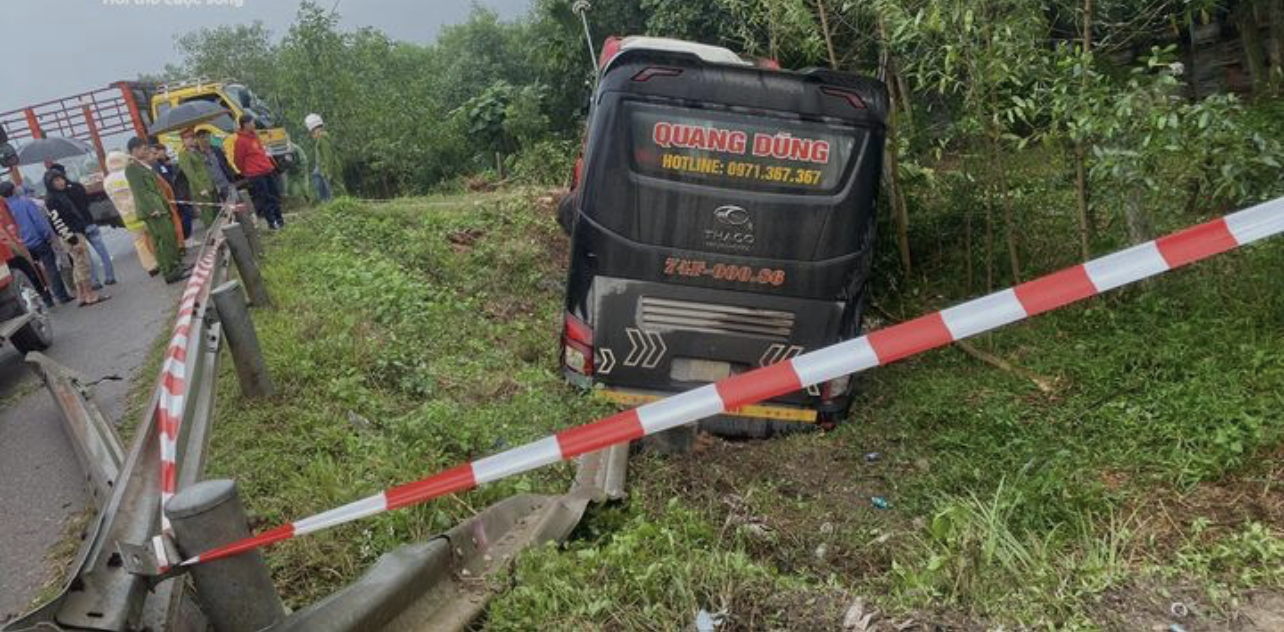 Hiện trường vụ tai nạn.