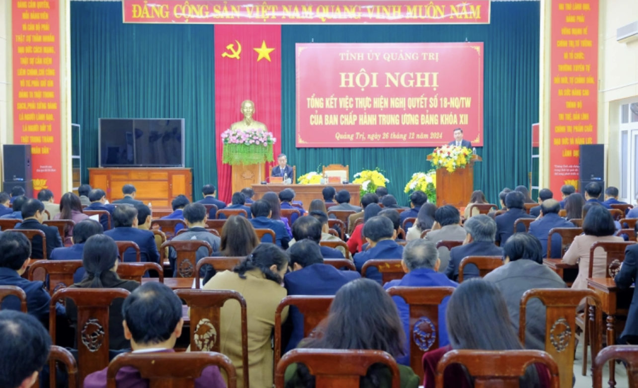 Tỉnh Quảng Trị tổ chức nghị tổng kết thực hiện Nghị quyết số 18-NQ/TW, ngày 25/10/2017 của Ban Chấp hành Trung ương Đảng khóa XII. Tỉnh Quảng Trị tổ chức nghị tổng kết thực hiện Nghị quyết số 18-NQ/TW, ngày 25/10/2017 của Ban Chấp hành Trung ương Đảng khóa XII.