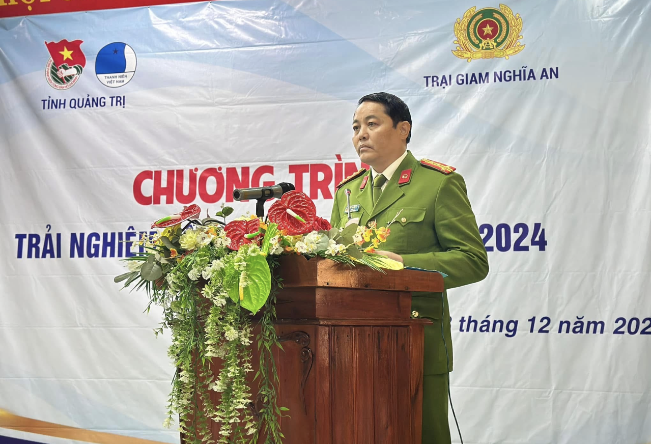 Đại tá Đỗ Huyền Tâm - Giám thị Trại giam Nghĩa An chia sẻ với chương trình.