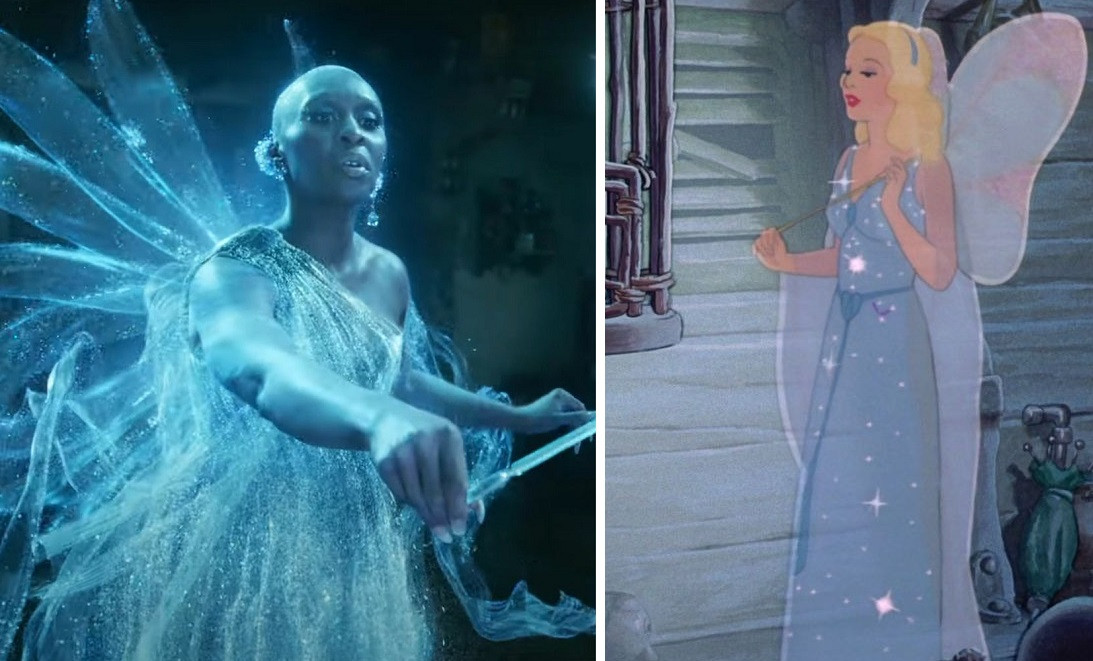 Cô tiên xanh tóc vàng, da trắng được cải biên thành da đen và không tóc.