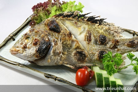 Cá trình nướng muối. Cá trình nướng muối