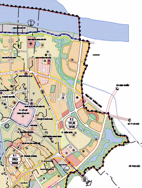 Bản đồ quy hoạch sử dụng đất phường Viên Sơn, thị xã Sơn Tây đến năm 2030.