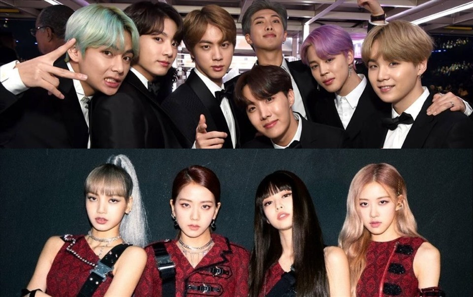 BTS và BlackPink là hai nhóm nhạc thần tượng Kpop nổi tiếng nhất thế giới.