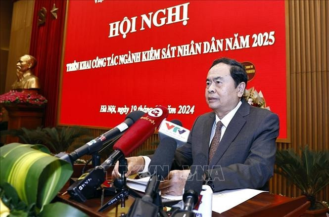 Chủ tịch Quốc hội Trần Thanh Mẫn phát biểu chỉ đạo hội nghị. Ảnh: Doãn Tấn/TTXVN Chủ tịch Quốc hội Trần Thanh Mẫn phát biểu chỉ đạo hội nghị. Ảnh: Doãn Tấn/TTXVN