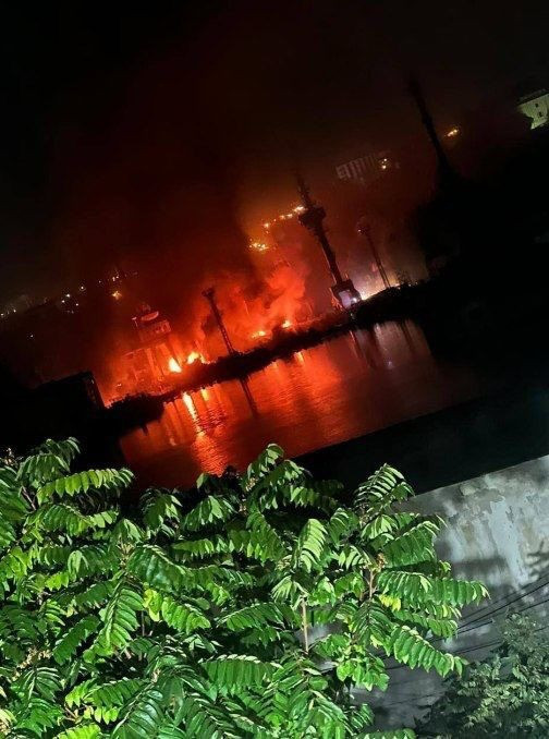 Hình ảnh được ông Mykhailo Podolyak chia sẻ trong bài đăng về vụ tấn công. Ảnh: Twitter