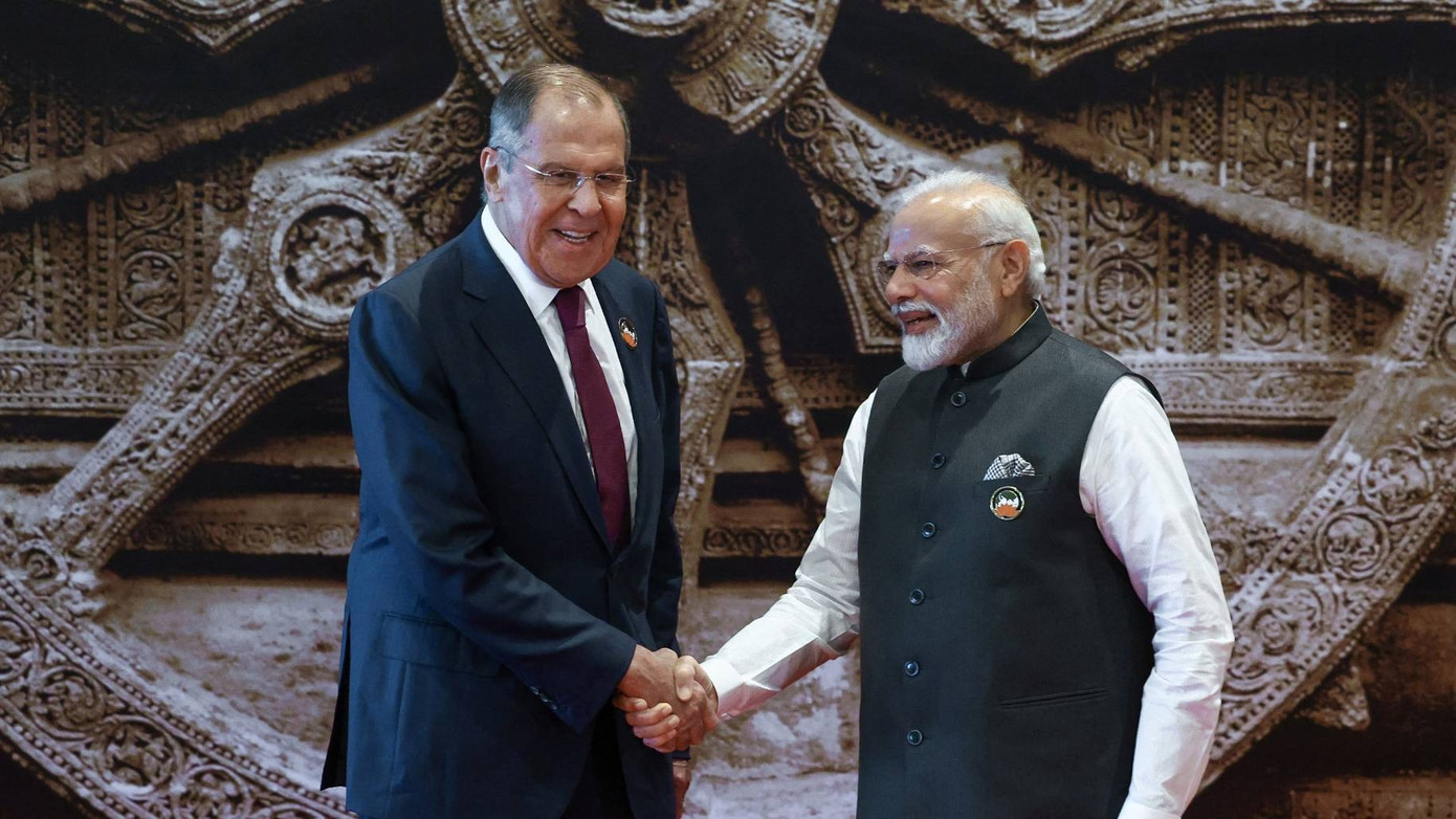 Ngoại trưởng Nga Sergey Lavrov và Thủ tướng Ấn Độ Narendra Modi. Ảnh: Reuters Ngoại trưởng Nga Sergey Lavrov và Thủ tướng Ấn Độ Narendra Modi. Ảnh: Reuters
