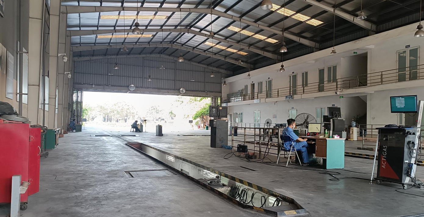 3 dây chuyền đăng kiểm của Trung tâm 29.08D bỏ không