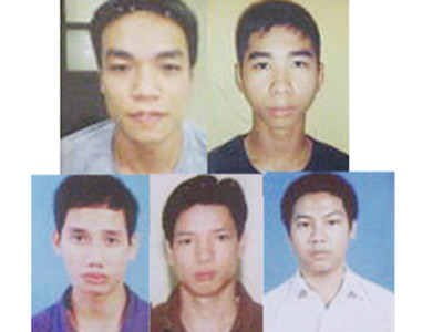 Các đối tượng Nguyễn Tú, Duy, Trung, Hải, Phạm Tú