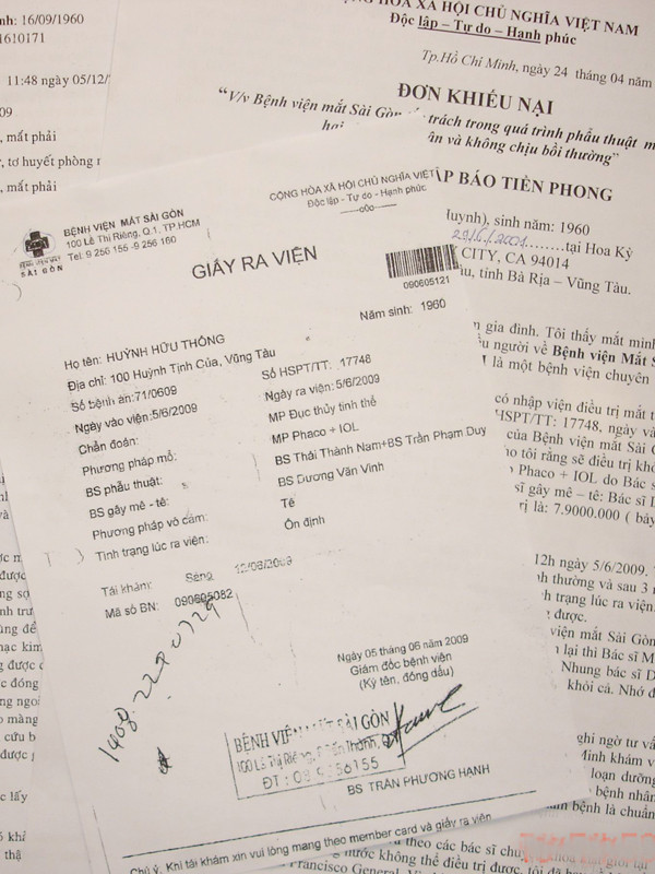 Đơn thư khiếu nại của ông Thông gửi báo Tiền Phong 