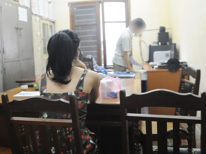 Siêu mẫu Hồng Hà - nằm trong đường dây mại dâm của Kiên pê đê bị bắt giữ. Ảnh: Tuấn Nguyễn