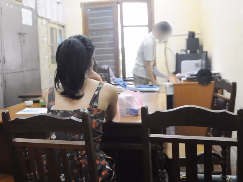 Siêu mẫu Hồng Hà - nằm trong đường dây mại dâm của Kiên pê đê bị bắt giữ. Ảnh: Tuấn Nguyễn