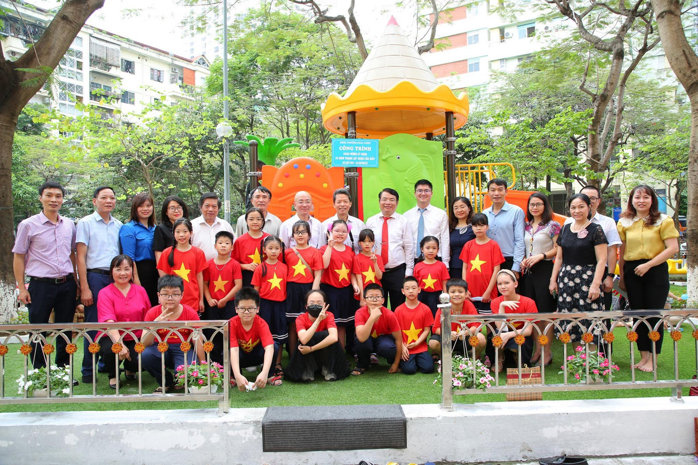 Công trình đưa vào khai thác phát huy hiệu quả tích cực cho các cháu thiếu nhi nhân dịp 1/6