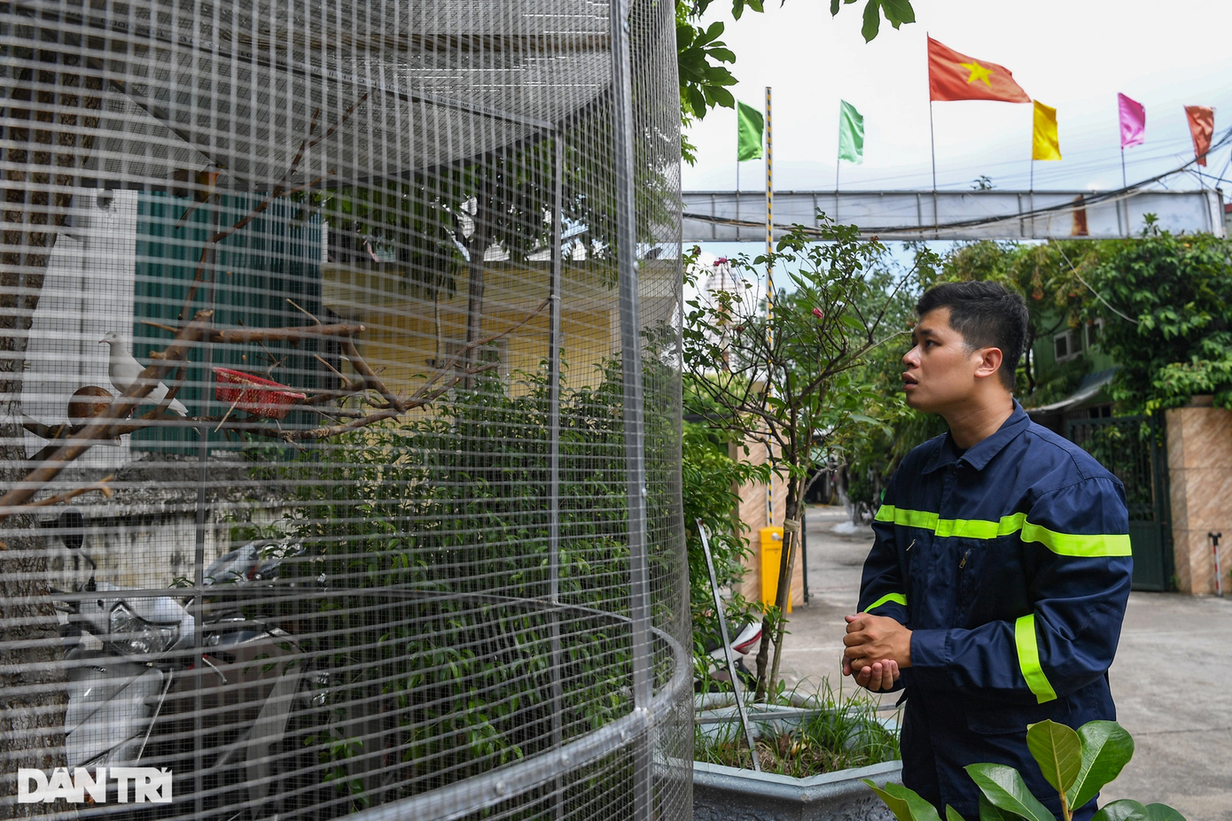 Chiếc lồng chim lớn trước cửa đơn vị được anh Quân dành nhiều tình cảm. Từ ngày anh ra đi, đồng đội thay nhau chăm sóc, nuôi dưỡng sở thích giản đơn của anh. Chiếc lồng chim lớn trước cửa đơn vị được anh Quân dành nhiều tình cảm. Từ ngày anh ra đi, đồng đội thay nhau chăm sóc, nuôi dưỡng sở thích giản đơn của anh.