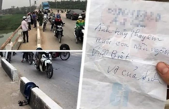 Mảnh giấy với nội dung nhờ chồng nuôi con của chị L.