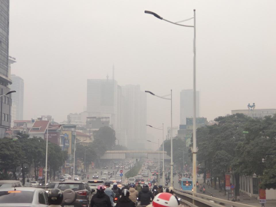 Không khí Hà Nội đặc quánh sáng 4/1. Ảnh: Mỹ Hà. Không khí Hà Nội đặc quánh sáng 4/1. Ảnh: Mỹ Hà.