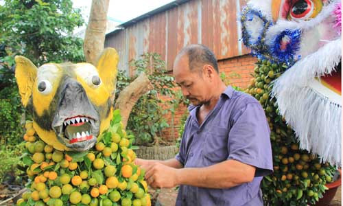 Quất cảnh hình chó cưng 12 triệu đồng mỗi cặp ở miền Tây ảnh 1