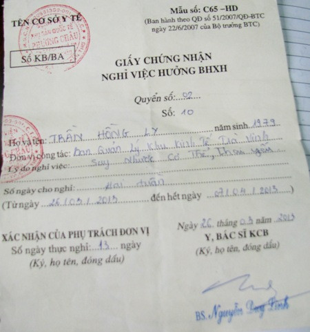  Bà Ly có giấy chứng nhận đang có thai nên việc xử lý về mặt chính quyền đang còn bỏ ngỏ. (Ảnh: Huỳnh Hải)