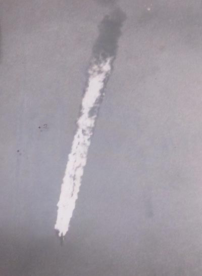 Chiếc B52 do Tiểu đoàn 77 bắn hạ tại chỗ đang bốc cháy rạng sáng 21/12