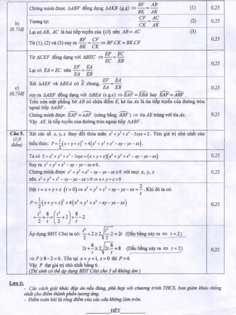 Sở GD&ĐT Nam Định công bố đáp án chuẩn thi lớp 10 công lập ảnh 4